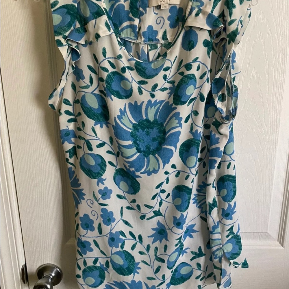 Ann Taylor LOFT Sleeveless Floral Blouse